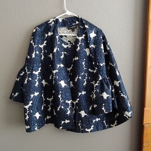 Bell sleeve flower jacket